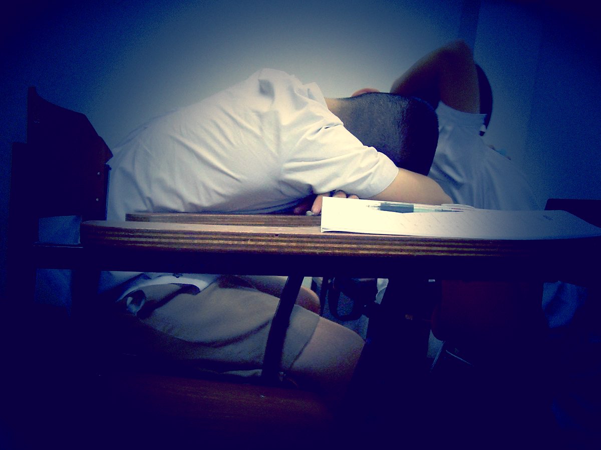Sleeping students